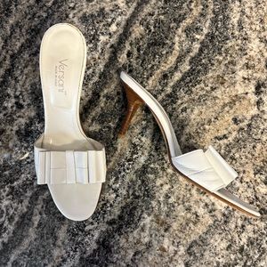 Versani white heels